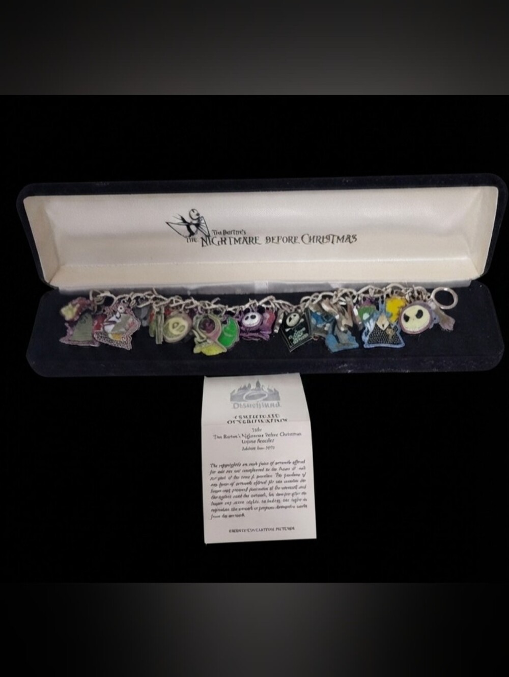 The Nightmare Before Christmas Charm Bracelet - Disney Size Edition 1993